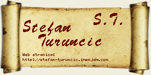 Stefan Turunčić vizit kartica